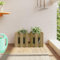 Homgoday Fioriera Giardino a Recinzione 60x30x30 cm in Pino Impregnato, Fioriera Grigliato per Giardino, Fioriera da Esterno,Fioriera Balcone