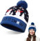 mizikuu LED leuchten Hut Mütze Stricken, Weihnachten Mütze mit Bunte LED Licht Warme Wintermütze Unisex Strickmütze Beanie Hat für Damen und Herren Weihnachts Dekoration