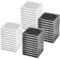 GXGM 24 Pièces Carré Porte-Capsules pour Pièces de Monnaie Porte-Monnaie Porte-Monnaie Commun Boîte D'Affichage en Argent Dollar Étui - 5 Tailles Différentes
