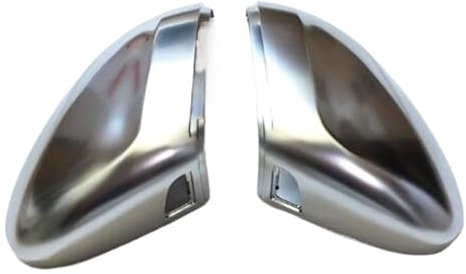 Rückspiegelgehäuse Für VW Für Passat Für B8 Für CC Für Arteon Für R Für Line Auto Spiegel Abdeckung Matte Chrom Silber Rückspiegel Abdeckung Tür Spiegelkappen(With Side Assist)