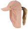 TOP-EX Damen Sonnenhut Pferdeschwanz UV Schutz Basecap mit Nackenschutz Wasserdicht Outdoor Hut Sommer Fischerhut Safari Wanderhut Rosa L