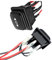 Switian 2x Interrupteur à Bascule DPDT 3 Positions ON-OFF-ON, Momentané DC12V 10A DPDT AC 125V 250V, avec Fils - pour Voiture, Bateau, Camping-car