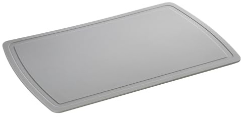 Zassenhaus Schneidmatte PREMIUM LINE, 42×27,5 cm, grau, flexibel, TPU | Kunststoffunterlage, temperaturbeständig -20 °C bis +150 °C, messerschonend, schnittfest, flexibel, spülmaschinenfest