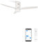 CREATE / WINDCALM S/Ventilador de techo ABS con luz blanco con Wifi y mando / 40W, Silencioso, Ø112 cm, 6 velocidades, 3 temperaturas de luz, temporizador, función verano-invierno