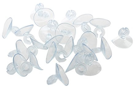 PAGJHRFJG 24x Saugnapf Saugnapfe Saughaken Hakensauger Clip Sucker Pads fur Aquarium