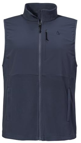 Schöffel Damen Fleece Vt Style Ash WMN, Weste aus schnell trocknendem Micro Fleece, Outdoor Weste mit mehreren Taschen