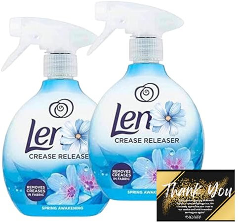 Crease Release Spray – 2 x 500ml Anti-Crease Wrinkle Releaser | Spring Awakening Scents | Iron-Free Clothing Refresher Spray | Fabric Freshener by Parahon