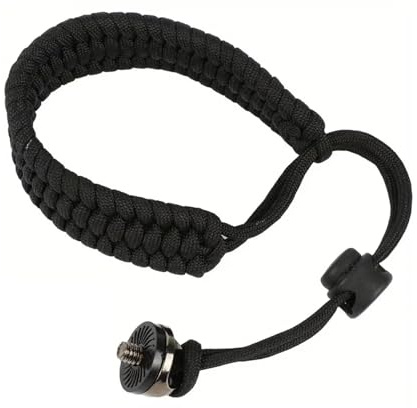 Qunyince Adjustable Camera Wrist Strap, Nylon Camera Wristband Lanyard with a 1/4 Screw Compatible with Insta 360 X3 Selfie Sticks Action Camera SLRS