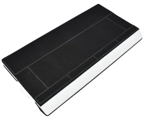 2x AllSpares Aktivkohlefilter für Dunstabzugshauben geeignet für Siemens LZ45501, LZ45500 | Neff Z5144X1, Z5144X5 | Bosch DHZ4506, 00434229, 434229 | Constructa CZ5144X5 | 385x195x28mm (2) (1)