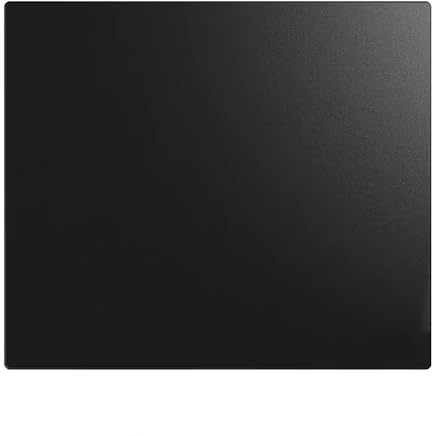 VEXXEN Tapis de souris de jeu en verre noir et blanc, surface givrée, tapis de bureau trempé, accessoires de jeu personnalisés (noir, 250 x 200 x 3,2 mm)
