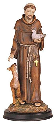StealStreet SS-G-212.05 Heilige Francis Figur Religiöse Dekoration Statue Dekor, 30,5 cm