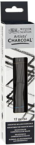 Winsor & Newton 7005175 Zeichenkohle, 12er Set, Sortiert