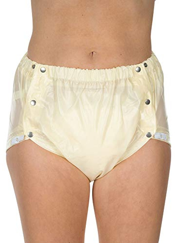SUPRIMA – incontinencia de PVC Slip knöpfbar art. 1 – 252 – 036 (Unisex) – Talla XL – softgelb