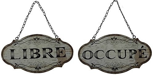 Antic Line Plaque LIBRE-OCCUPE