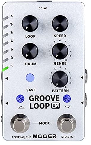 Mooer Groove Loop X2 - Stereo Looper/Drum Machine Pedal