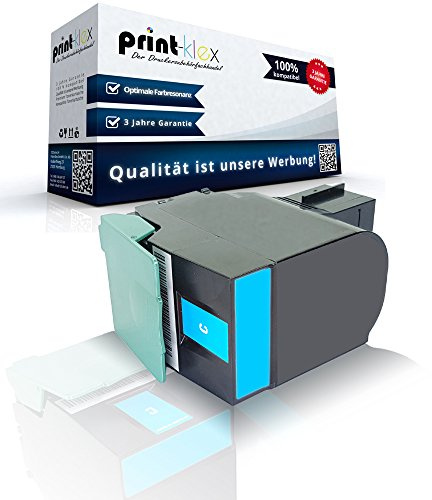 Print-Klex Tonerkartusche kompatibel mit Lexmark 2.000 Seiten CX 310 DN CX310dn CX310 DN DX310n CX 310 n CX310 n CX310 Series 802SC 802C 80C0S20 Cyan C