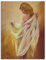 ARTLAND Wanddeko Leinwand Bilder Wandbild 60 x 80 cm Romantik Liebe Erotik Figur Akt Frau Tuch Dessous T2KT