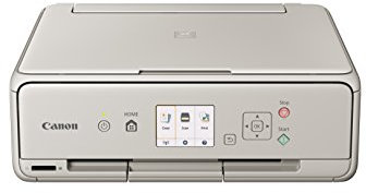 Canon PIXMA TS5053 Drucker Farbtintenstrahl Multifunktionsgerät DIN A4 (Scanner, Kopierer, Fotodruck, 4.800 x 1.200 dpi, WLAN, 5 separate Tinten, Apple AirPrint, Print App) grau