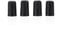4 Stück Cello Endpin, Anti Rutsch Gummi Endpin Cap für Cello Endknopf Endpin Instrument Protector für Saiteninstrumente Schwarz