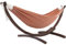 Vivere C8SPSN-CO Doppelhängematte aus Sunbrella® mit stabilem Bogengestell aus Massivkiefernholz - Coral