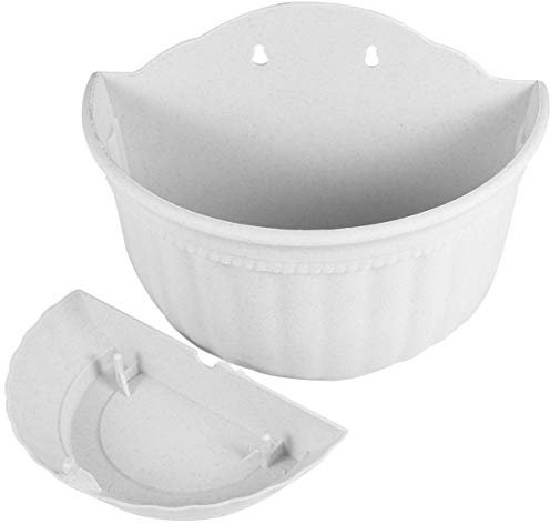 Cabilock Halbrunder Blumentopf Hängender Blumentopf Aus Langlebigem Material Für Stilvolle Dekoration Im Europäischen Stil Geeignet Für Zuhause Schreibtisch Fensterbrett Küche Balkon Oder g