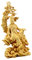 BESPORTBLE Kwan-yin Holzstatue Handgefertigte Guanyin Skulptur Für Meditation Feng Shui Dekoratives Element Für Zuhause Und Büro