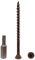 Marcopol (400 Stück) Braun Anti-Korrosions-Finish 4,2 x 65 mm Holz-Terrassenschrauben, Holzschrauben, Torx-Kopf, Typ 17, Senkkopf, Außenschraube (400, 4,2 x 65 mm)