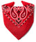 Karl Loven - Rotes Bandana - Paisleymuster - 100% Baumwolle - Dicker Stoff - 20 Exklusivfarben