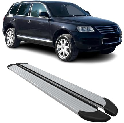 Marchepieds Latéraux pour VW Touareg 2003 à 2010, Marchepied latéral de Voiture en Aluminium, 2 Pcs