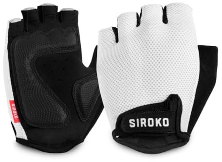 SIROKO - Fahrradhandschuhe Aero White - M - Weiß