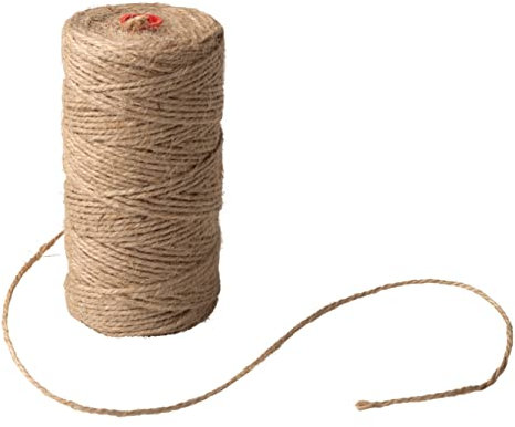 IPEA Corda in Juta Naturale spessa 2 mm per Decorazioni e Fai da Te – 100 Metri – Cordoncino per Artigianato, Arredamento, Creazioni – Bobina di Filo in Canapa