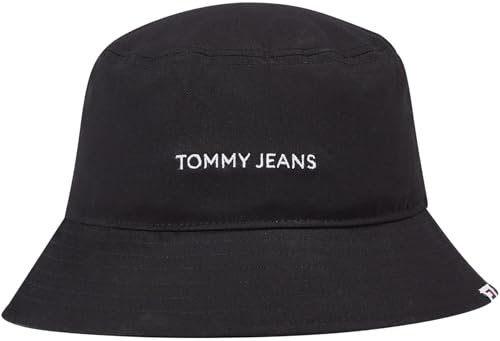 Tommy Jeans Damen Fischerhut Bucket Hat, Schwarz (Black), Einheitsgröße