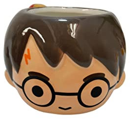 DIVAS SPIRITUAL Harry Potter Face Ceramic Mug Tea Coffee Hedwig Print Cup Novelty Gift (Harry Potter Face)
