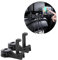 ViWaVee Kopfstützenhalterung Auto Haken mit Handyhalterung, 360° Heckhaken für Autositze für Tasche, Geldbörse, Stoff, Lebensmittel, Rücksitz Auto Organizer, Leicht zu Handhaben (Schwarz 2 Pack)