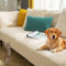 Sofaschoner rutschfest L Form Ecksofa Sofa Überzug Sofadecke Samt Sofabezug 3 2 1 4 sitzer Sofahusse für Sofas aus Mikrofaser Ledersofa (Beige-110x210cm)