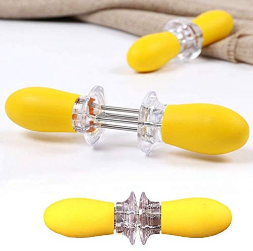 8 Pcs Fourchette à Maïs,Supports pour épis de maïs,Fourchettes en Acier Inoxydable,Pinces Uniques pour la Cuisine à la Maison et Le BBQ en Plein air
