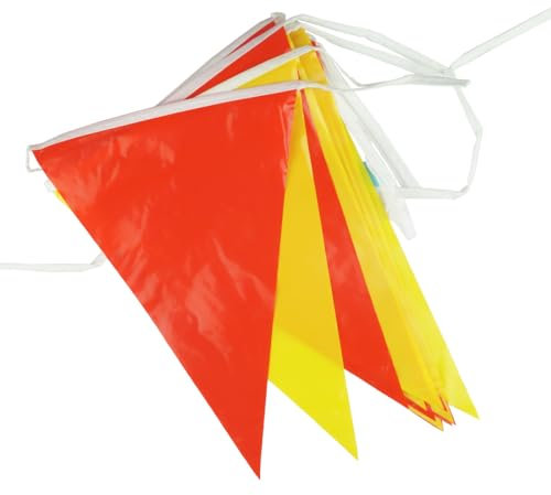 Goodymax® Wimpelkette 10 m Rot-Gelb - viele weitere Farben & Farbkombinationen zur Auswahl