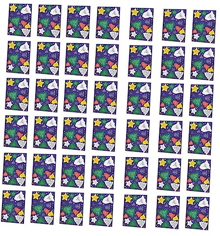 OFFSCH 280 STK Weihnachtskarte Parteibevorzugungsetikett Feiertags-Weihnachtsgrußkarten Geschenk-Grußkarten Nachrichtenkarten Masse Urlaub schöne Karten niedlich kleine Karte Papier