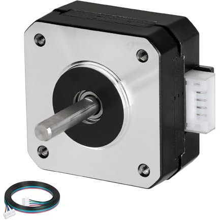 YEJMKJ Nema 17 Schrittmotor, 4,2 x 4,2 x 2,1 cm, 145 mNm, hohes Drehmoment, 20,5 mm, bipolar, 1 A-3,5 V, 2 Phasen 4 Blei-Schrittmotor für 3D-Drucker/CNC-Fräs-Graviermaschine