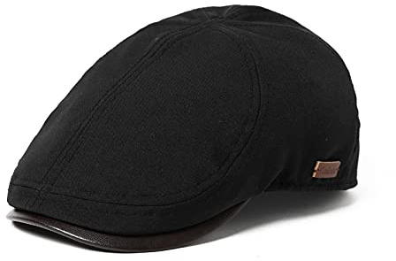 TOP-EX wasserdichte Herren Schiebermütze für Regenwetter - Stilvolle Schirmmütze im Peaky Blinders Stil, ideal für Golf, Angeln, Schießen, Wandern, Jagd und als Schlägermütze M-3XL