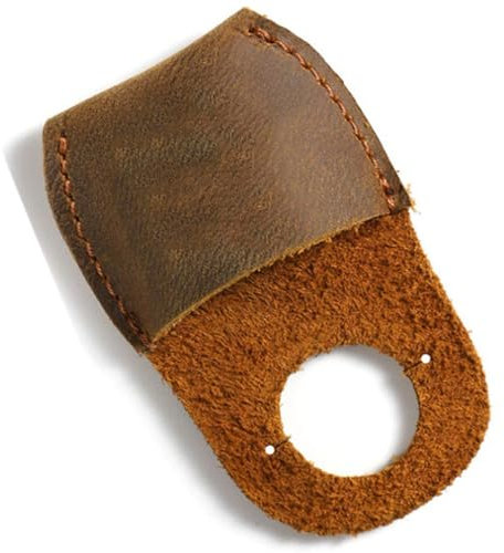 Leather Thumb Protector Thimbles for Sewing, Leather Finger Protector Finger Thimble Guards Tools for Hand Craft Sewing Needlework Handmakin