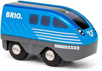 BRIO World Lok mit Rückziehmotor - Spielzeug ab 3 Jahre | Spielzeugzug, BRIO Holzeisenbahn-Zubehör, Kleinkindspielzeug, Geschenk für Jungen und Mädchen