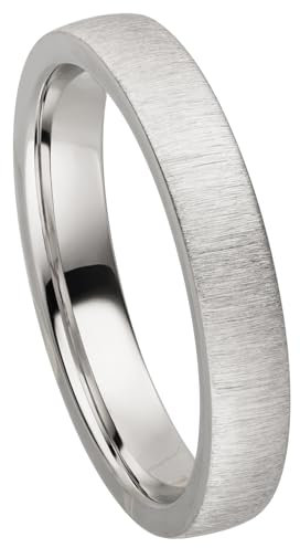 Kolibri Rings 925 Sterling Silber Ring 4mm Partnerring Ehering Freundschaftsring Unisex - Inkl. Gratis Gravur und Etui (Quermatt)