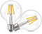 Genixgreen E27 LED Edison Schrauben Glühbirnen, G80/G25 7W ES Glühbirne Globe Vintage Filament Dekorative Glühbirnen Energiesparend, Warmweiß 2700K,60-80W Äquivalent, Nicht dimmbar, 1200Lumen, 2 Pack