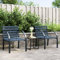 Xichuzi Gartenstühle 2 STK Hochlehner, Campingstühle, Lehnstühle, Wetterfest Stuhl, Garden Chair, Grau Holz