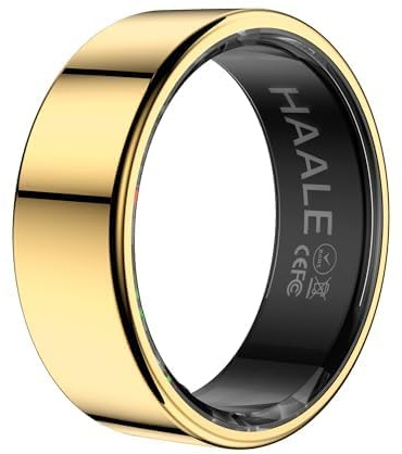 HAALE Smart Ring Fitnesstracker Edelstahl Damen Herren | Bluetooth 5.0 zu Android und iOS; IP68 wasserdicht; überwacht Schlaf, Stress, Zyklus; inklusive kostenloser HAALE App
