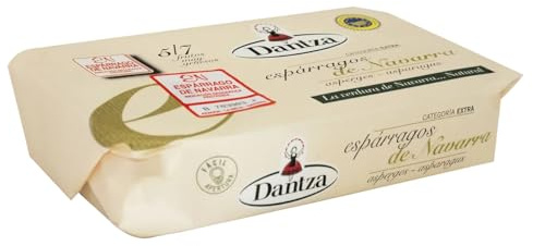 DANTZA Weißer Spargel in Dose, 5/7 Stück 220 g 4er Pack