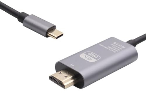 Ultra-Speed USB C to HDMI Adapter for 4K@60Hz, Thunderbolt 3/4 Compatible, Fast Plug-and-Play for Projectors: Epson, BenQ, Optoma, for Google Pixelbook, for Acer Chromebook, for HP Chromebook