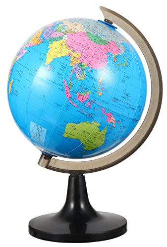 HANABASS Tisch-erdball Drehbar Für Erwachsene Lernspielzeug Geographie Junge Mädchen Weltkugel Montiert Kontinente Länder Verstehen Ozeane Topografie Zeigen