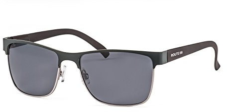Route 66 Sonnenbrille Herren/Polarisierte Gläser, 100% UV-Schutz/Perfekt für Autofahren, Outdoor & Freizeit